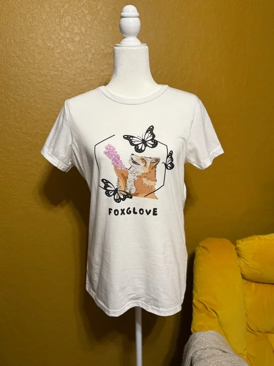 Foxglove Original Digital Art Graphic Tee - Picture 9 of 9